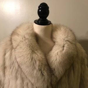 Saga Furs Cream Fur Coat